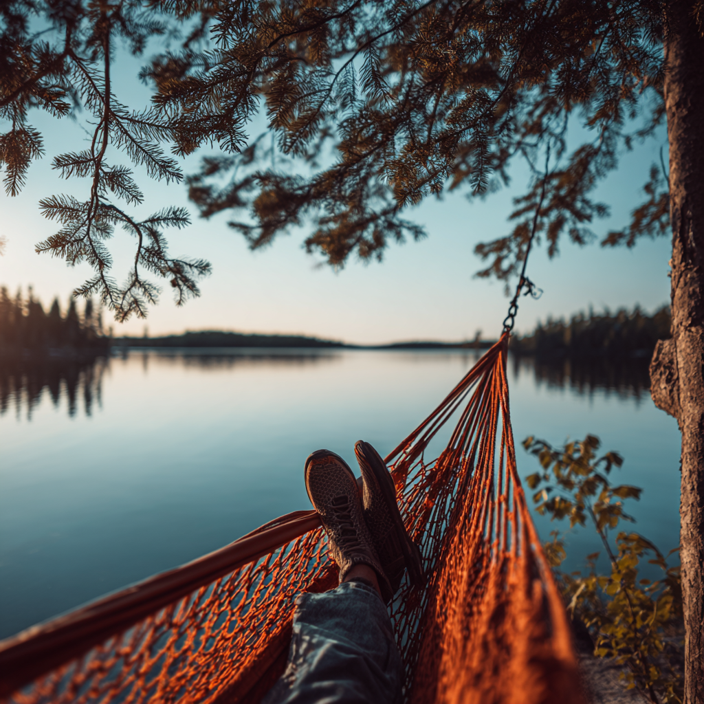 someone enjoying their co-owned lake home